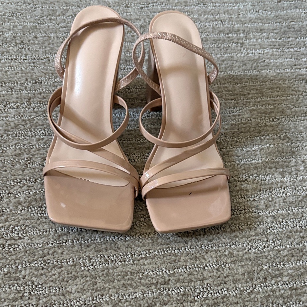 SHEIN Blush Strappy Heels